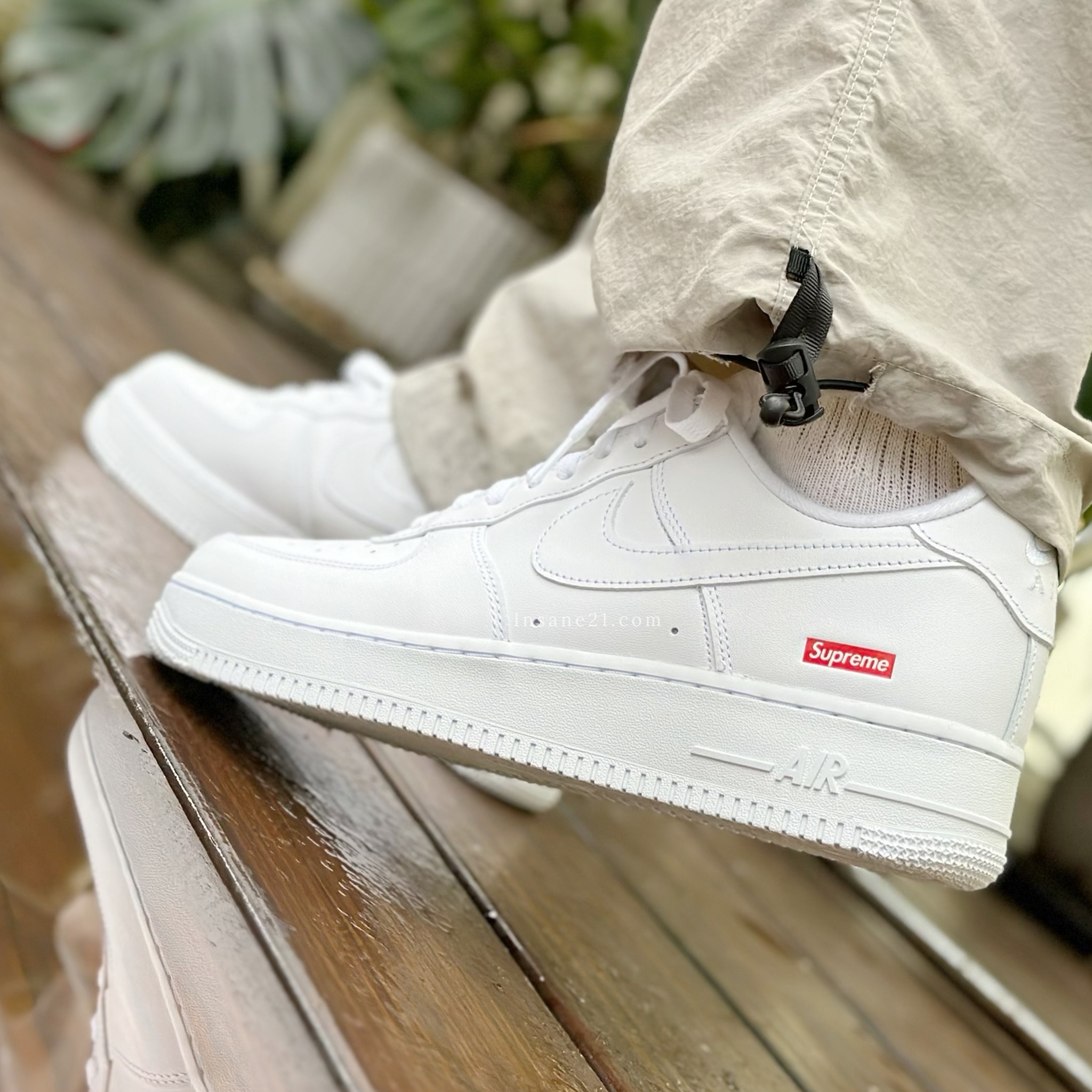 SUPREME X NIKE AIR FORCE 1 BOX LOGO 白 聯名款 空軍一號 休閒鞋 CU9225-100