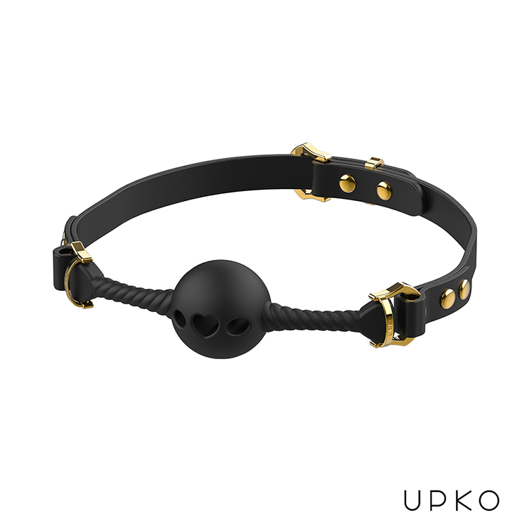 UPKO 口縛之欲 愛心孔洞口球