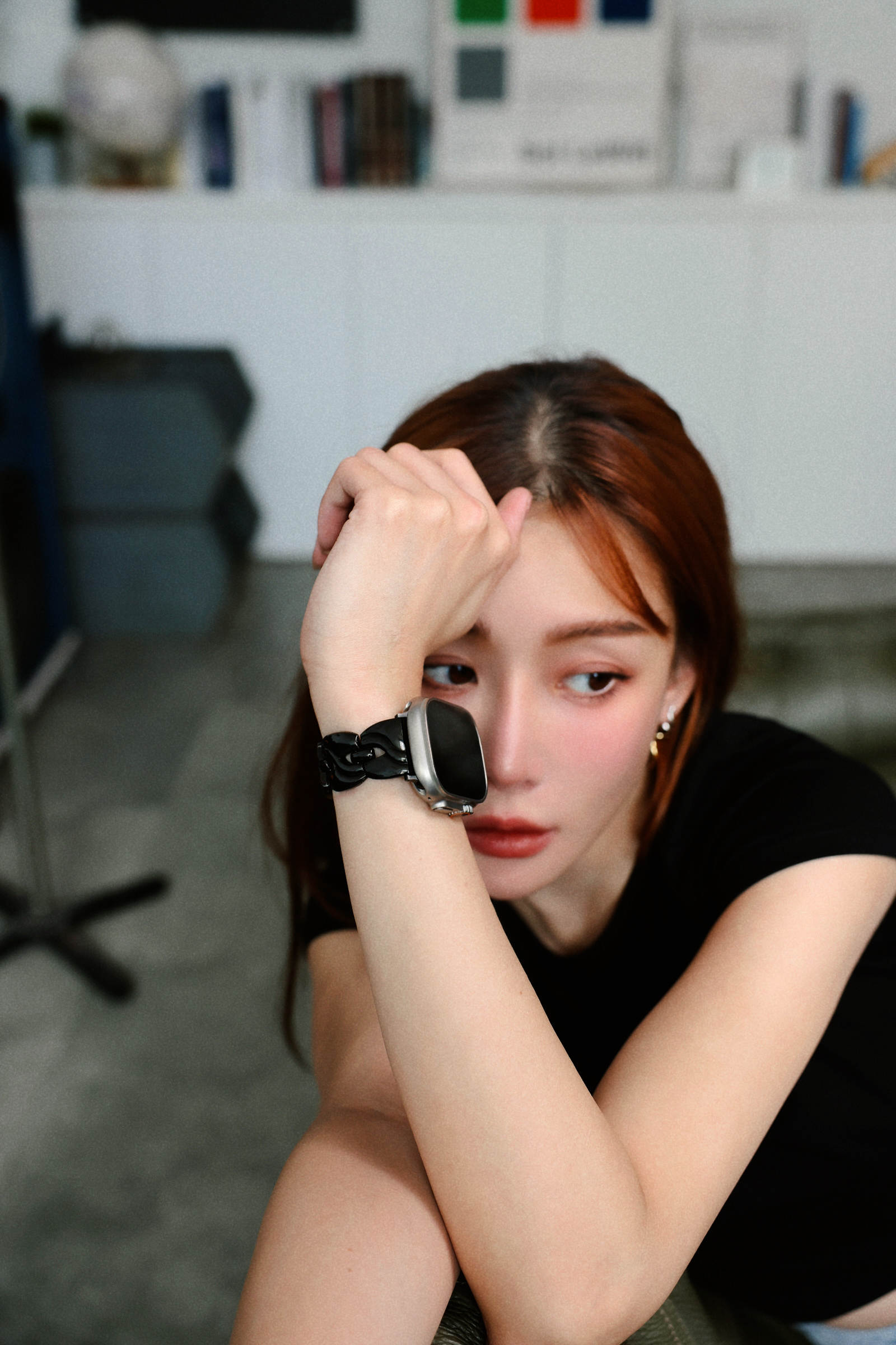 Apple Watch 細緻曲線H錶帶（黑色）