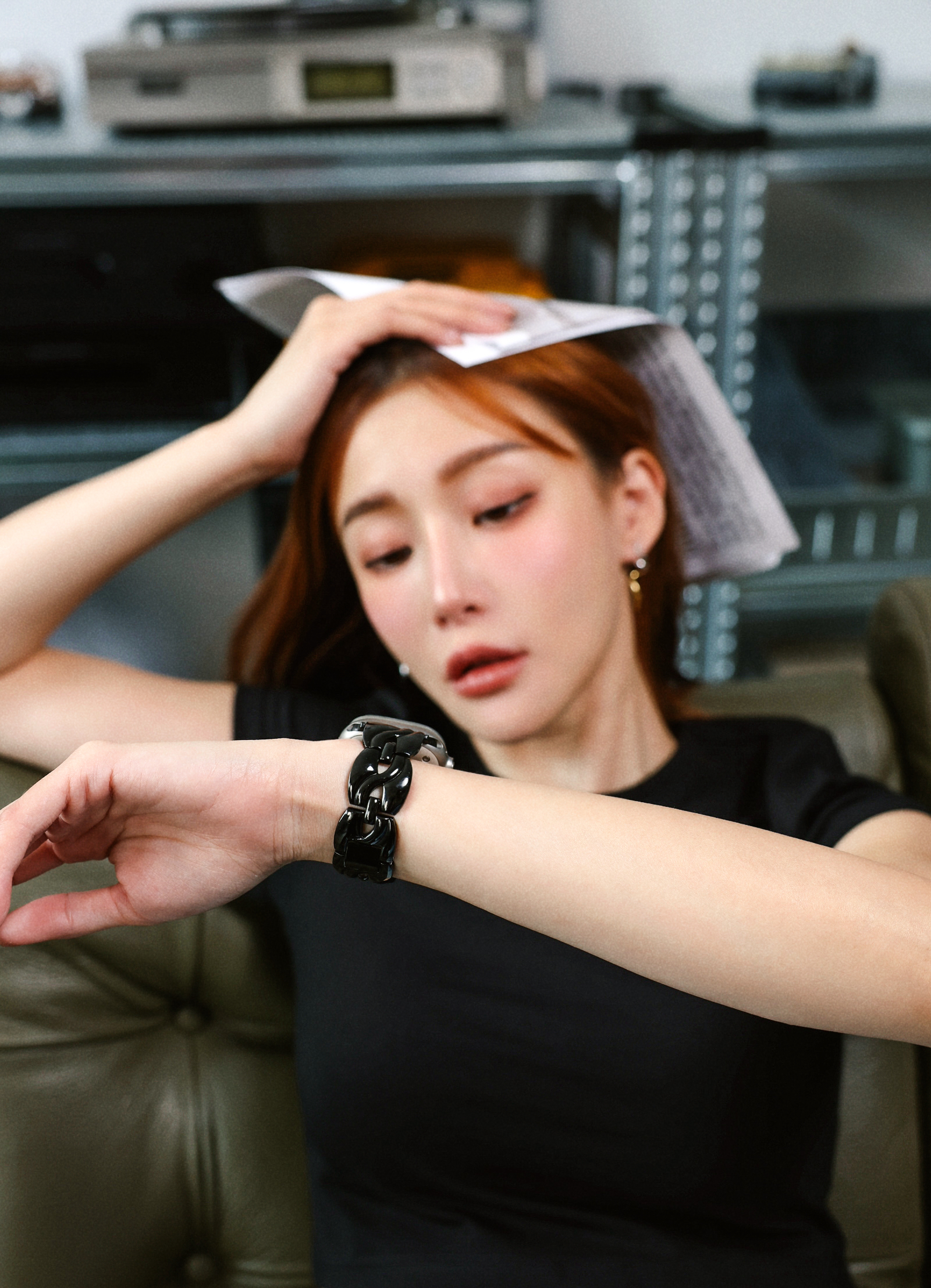 Apple Watch 細緻曲線H錶帶（黑色）