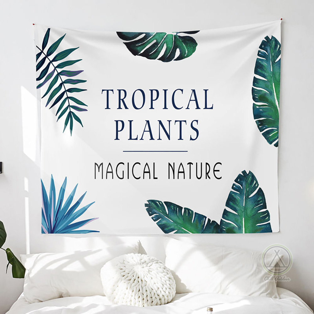 北歐風 裝飾背景掛布－(贈5米銅線暖黃燈條+安裝包)