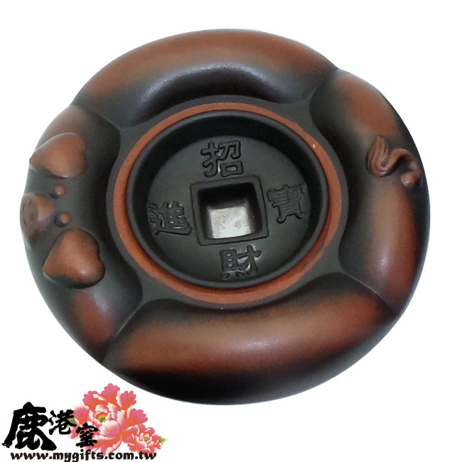 鹿港窯禮品館│紫砂陶-茶具組-意象玄機【豬博士】禮盒