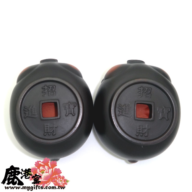 鹿港窯禮品館│紫砂陶-茶具組-意象玄機【豬博士】禮盒