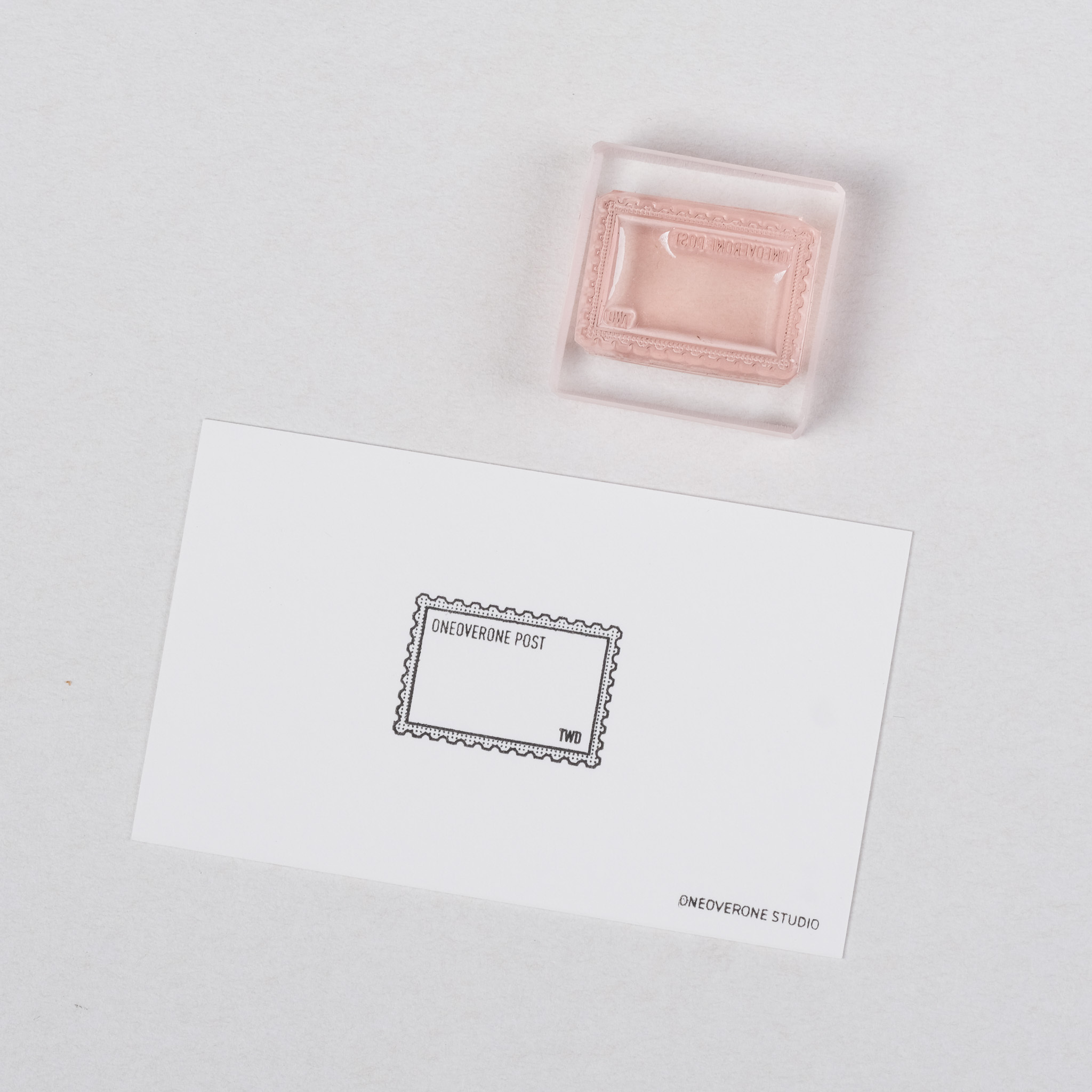 長型 郵票 膠版印章 / 一分之一工作室 / 臺灣