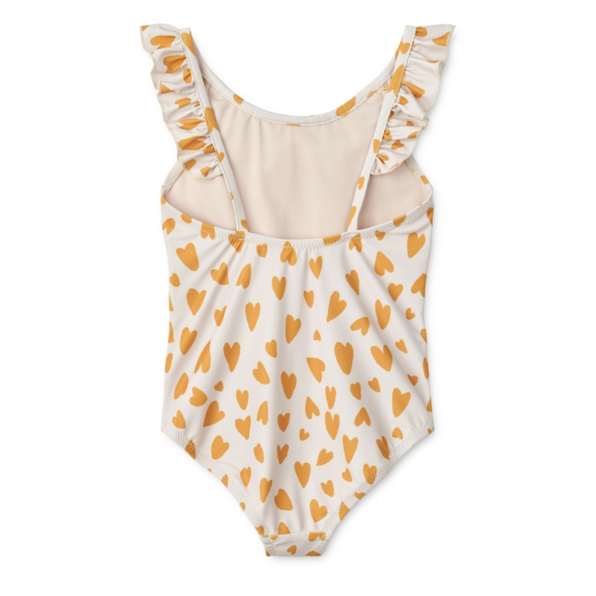 〖 Liewood 〗黃色愛心一件式泳衣
