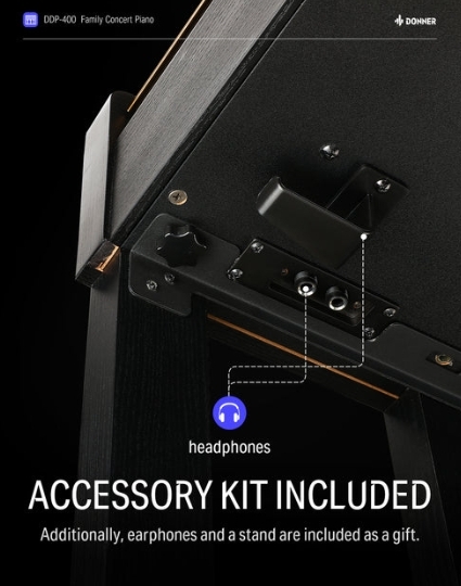 Donner DDP-400 專業 88鍵 電鋼琴 漸進式 錘擊式 逐級配重 立式 數位鋼琴