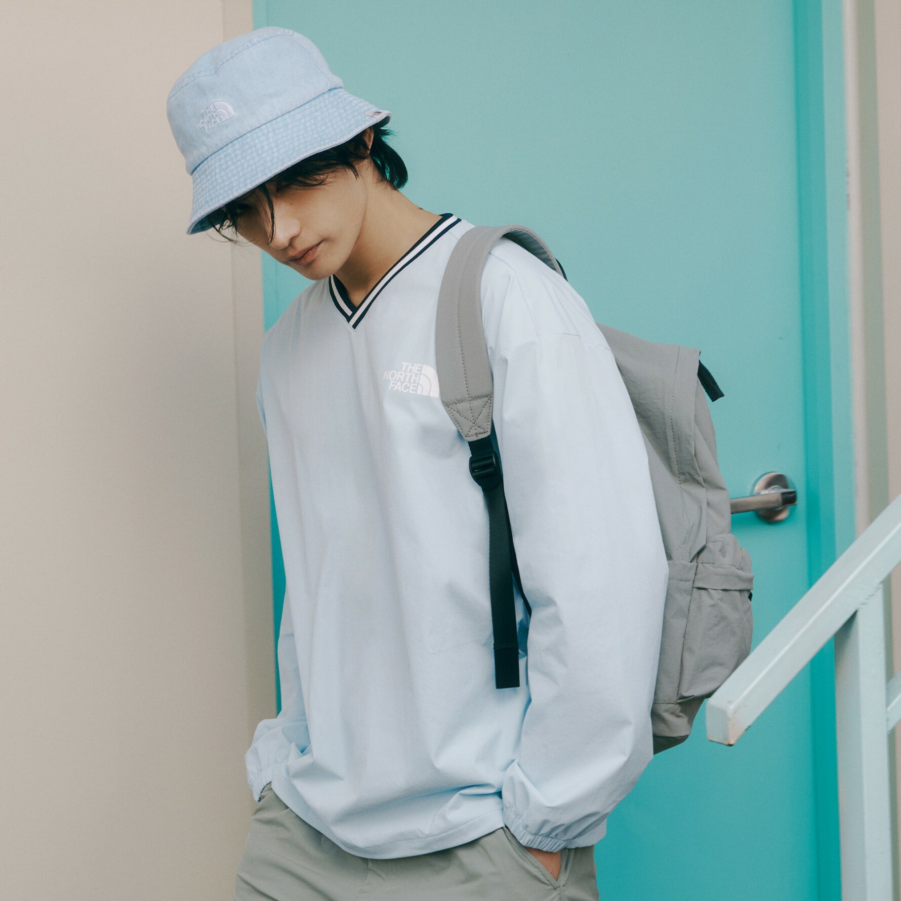 THE NORTH FACE 北臉 白標 ICE RUN V CREWNECK 尼龍 長袖 NM5MQ04