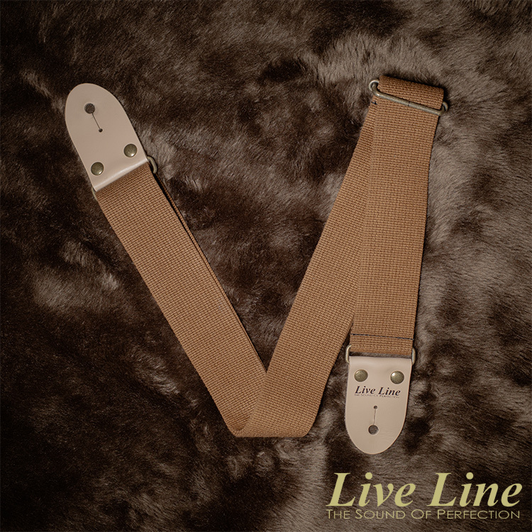 日本製造 Live Line 壓克力混紡 LS2000CBRN 咖啡色 吉他 背帶