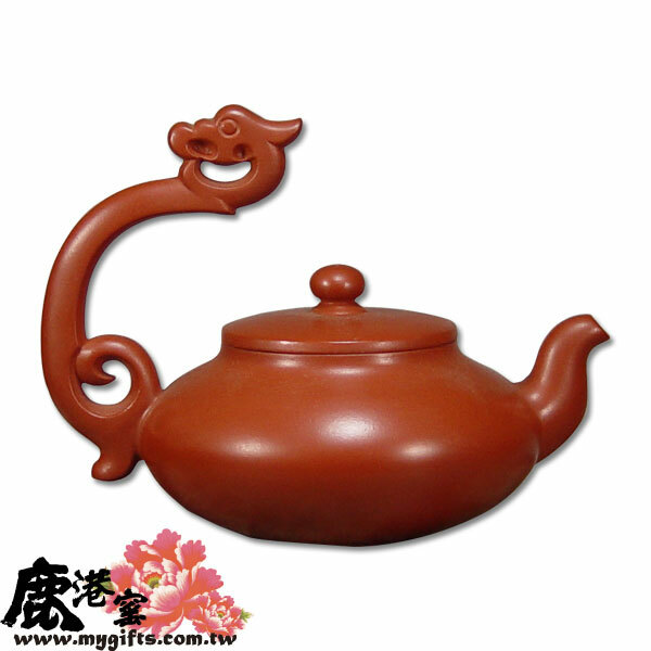 鹿港窯禮品館│意象紫砂茶壺系列~龍鳳對壺 禮盒