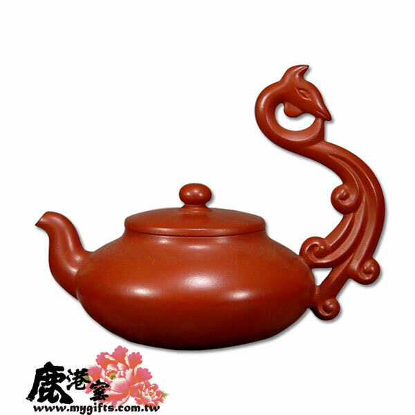 鹿港窯禮品館│意象紫砂茶壺系列~龍鳳對壺 禮盒