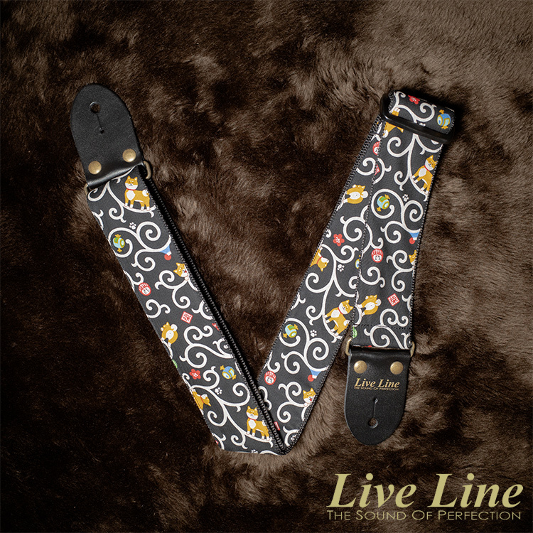 Live Line 柴犬 樣式 吉他 背帶 日本製造 LS2000KD