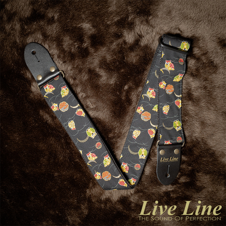 Live Line 貓頭鷹 樣式 吉他 背帶 日本製造 LS2000OWL2