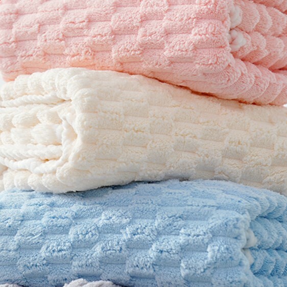 《3776》高密度珊瑚絨四色浴巾毛巾