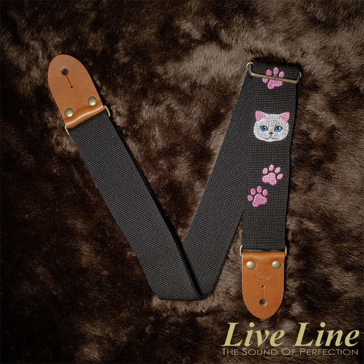 日本製造 Live Line Embroidery 系列 LSS38B-2 吉他 背帶