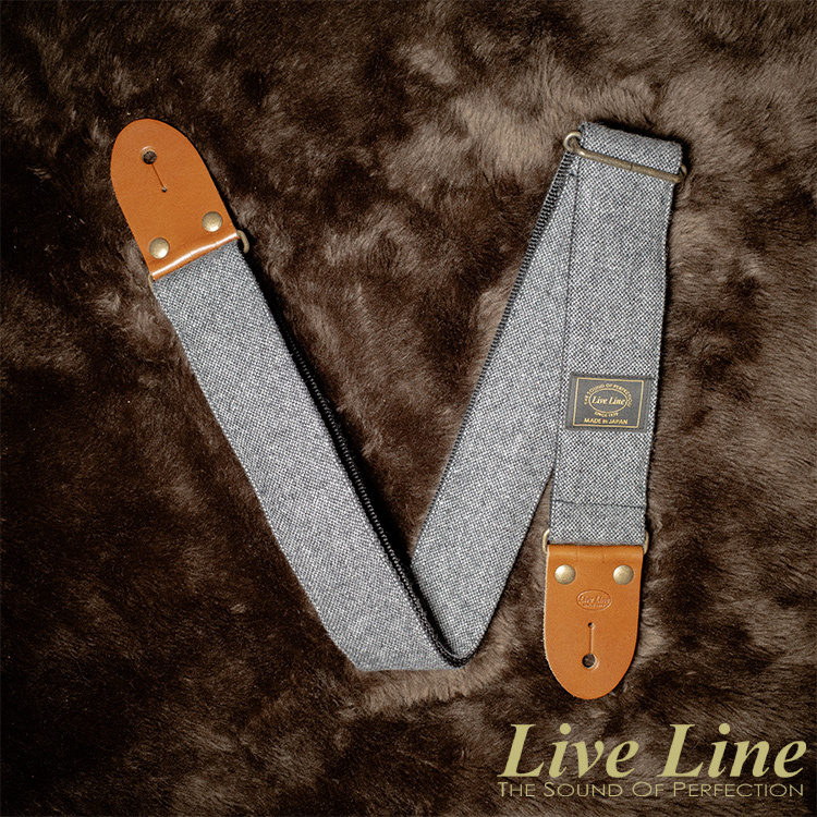 日本製造 Live Line Jazz NEP Tweed 系列 YST32-7 黑色 吉他 背帶