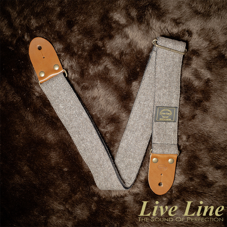 日本製造 Live Line Jazz NEP Tweed 系列 YST32-8 黑色 吉他 背帶