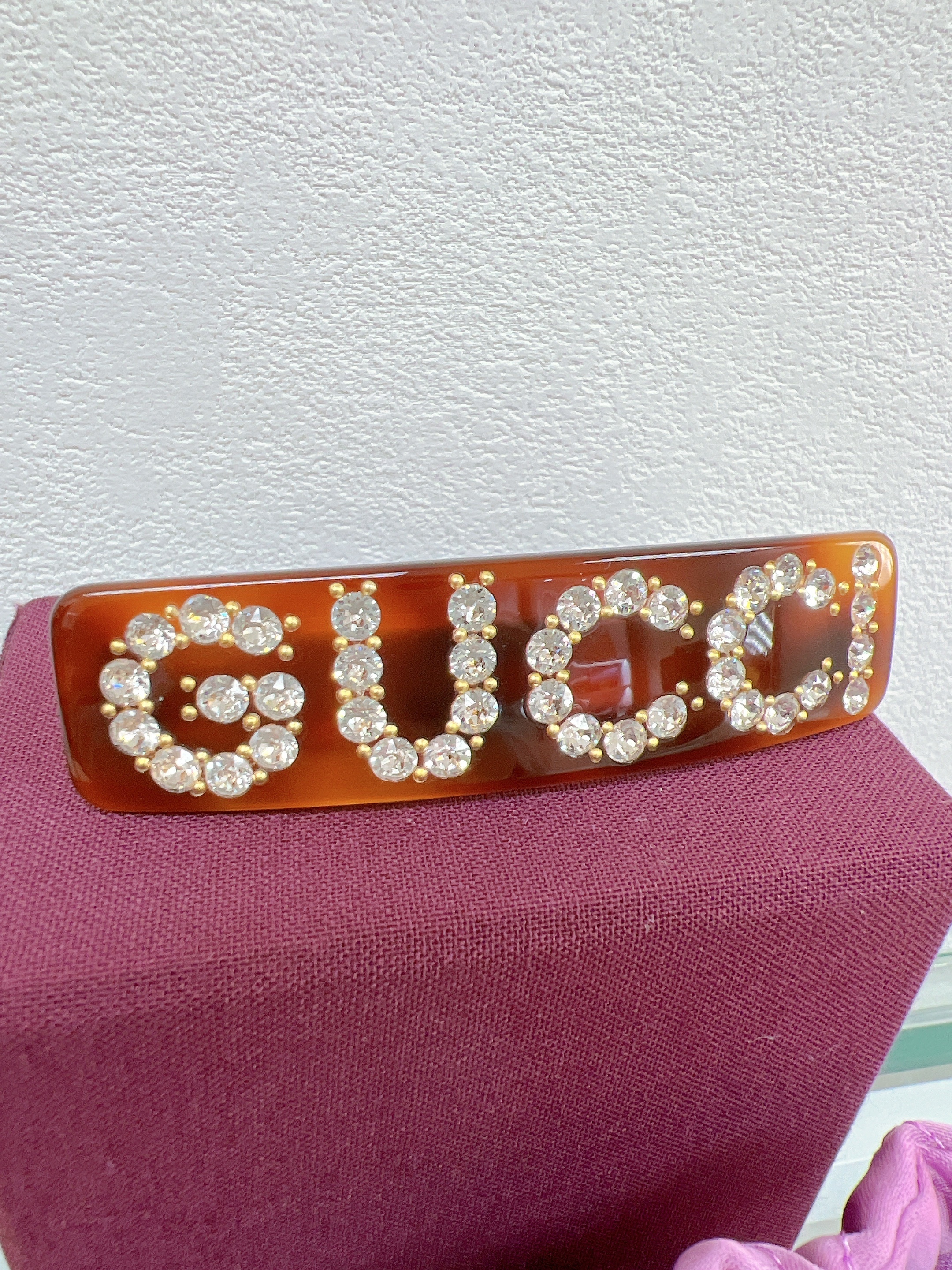 Gucci crystal hair clip