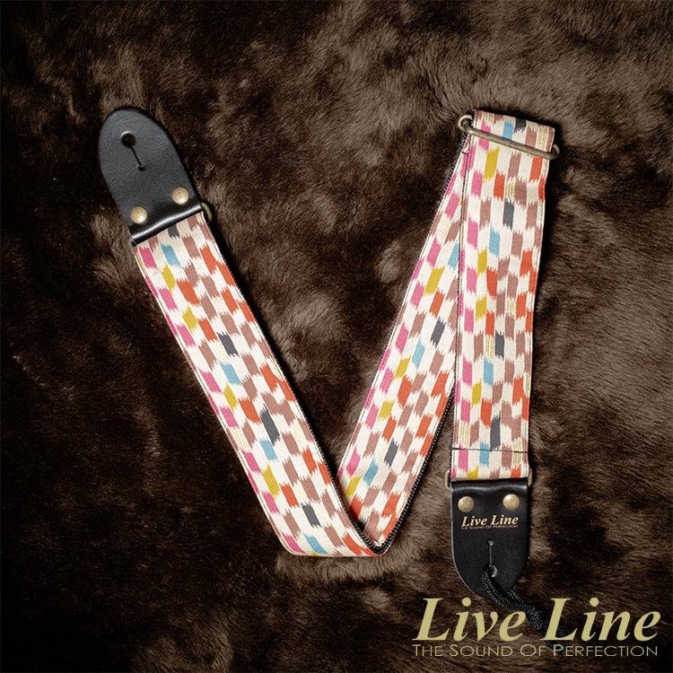 Live Line 和風彩繪編織 樣式 吉他 背帶 日本製造 LS2400YA