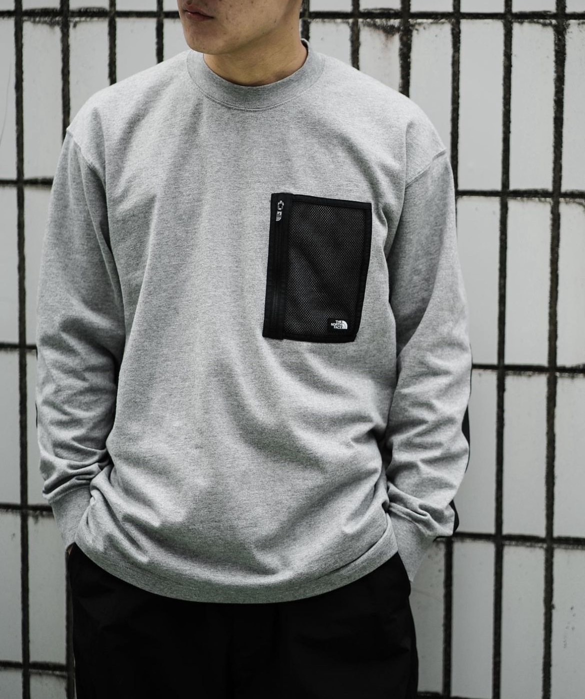 日本 TNF Field Pocket 長袖tee