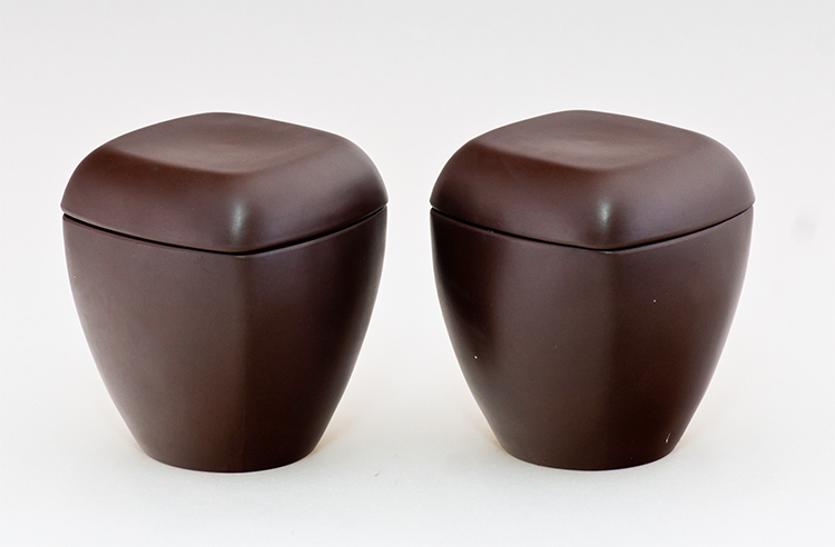 鹿港窯禮品館│意象紫砂茶杯~天燈對杯 禮盒