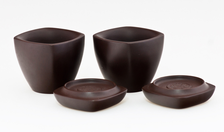 鹿港窯禮品館│意象紫砂茶杯~天燈對杯 禮盒