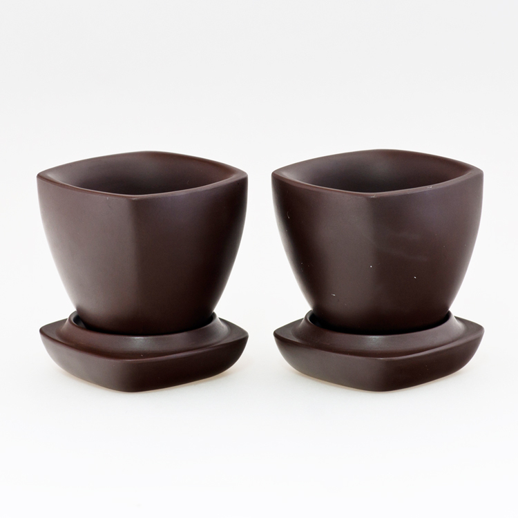 鹿港窯禮品館│意象紫砂茶杯~天燈對杯 禮盒