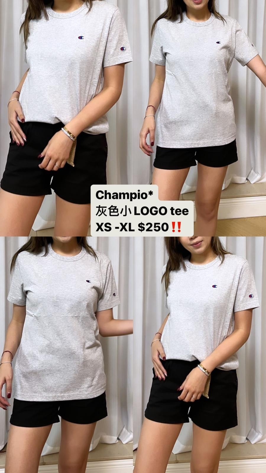 Champion 灰色小LOGO tee 214674 S20 EM004 LOXGM - T