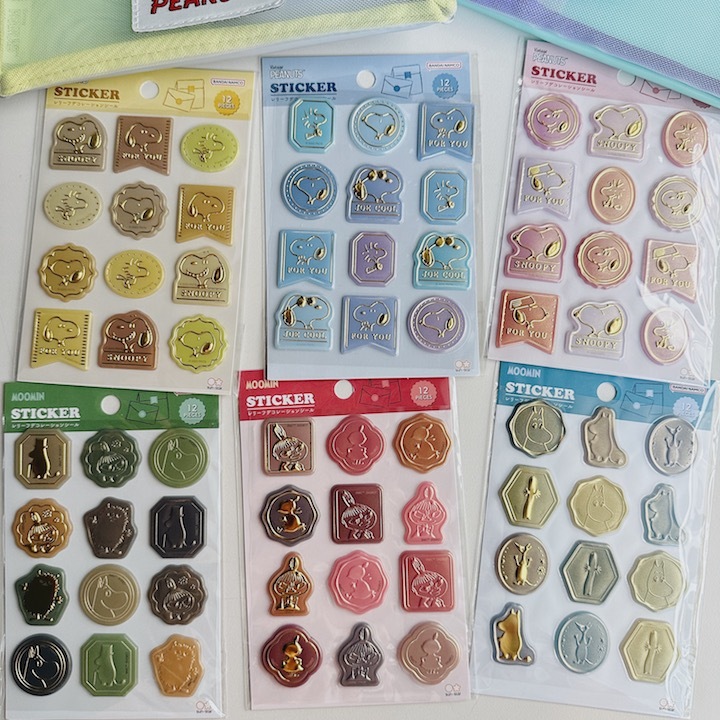 嚕嚕咪 史奴比 燙金封蠟印章貼紙｜日本moomin snoopy