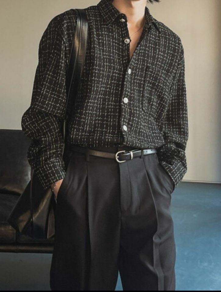 格紋長袖恤衫 MALENKII-048S