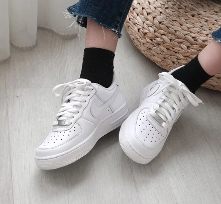 <官網限定> Nike Air Force 1 GS 全白 大童款（DH2920-111）