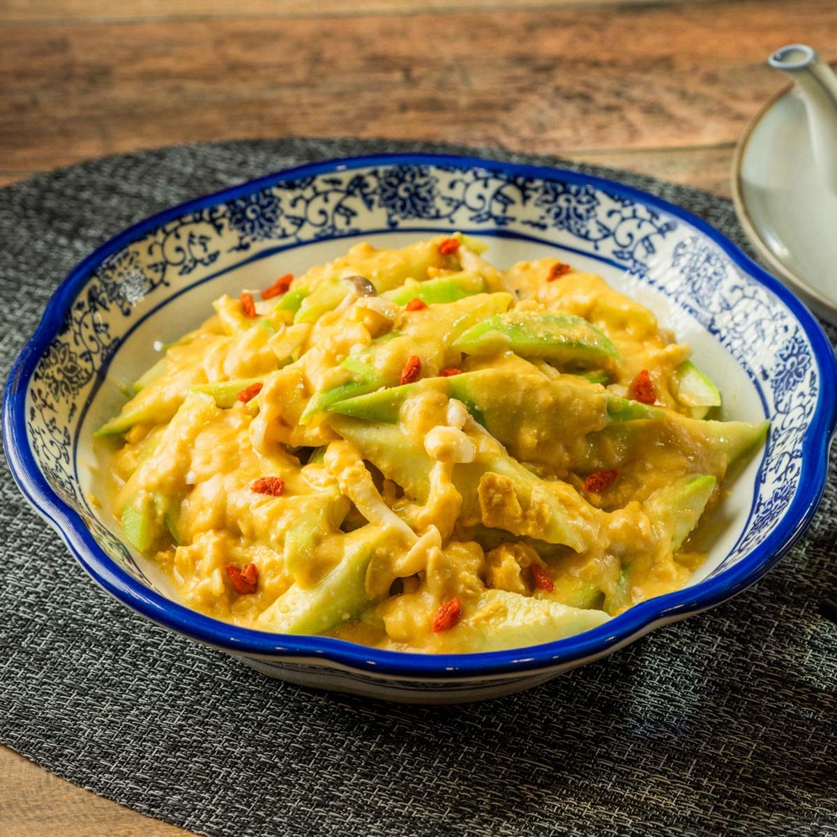 鹹鴨蛋碧綠絲瓜