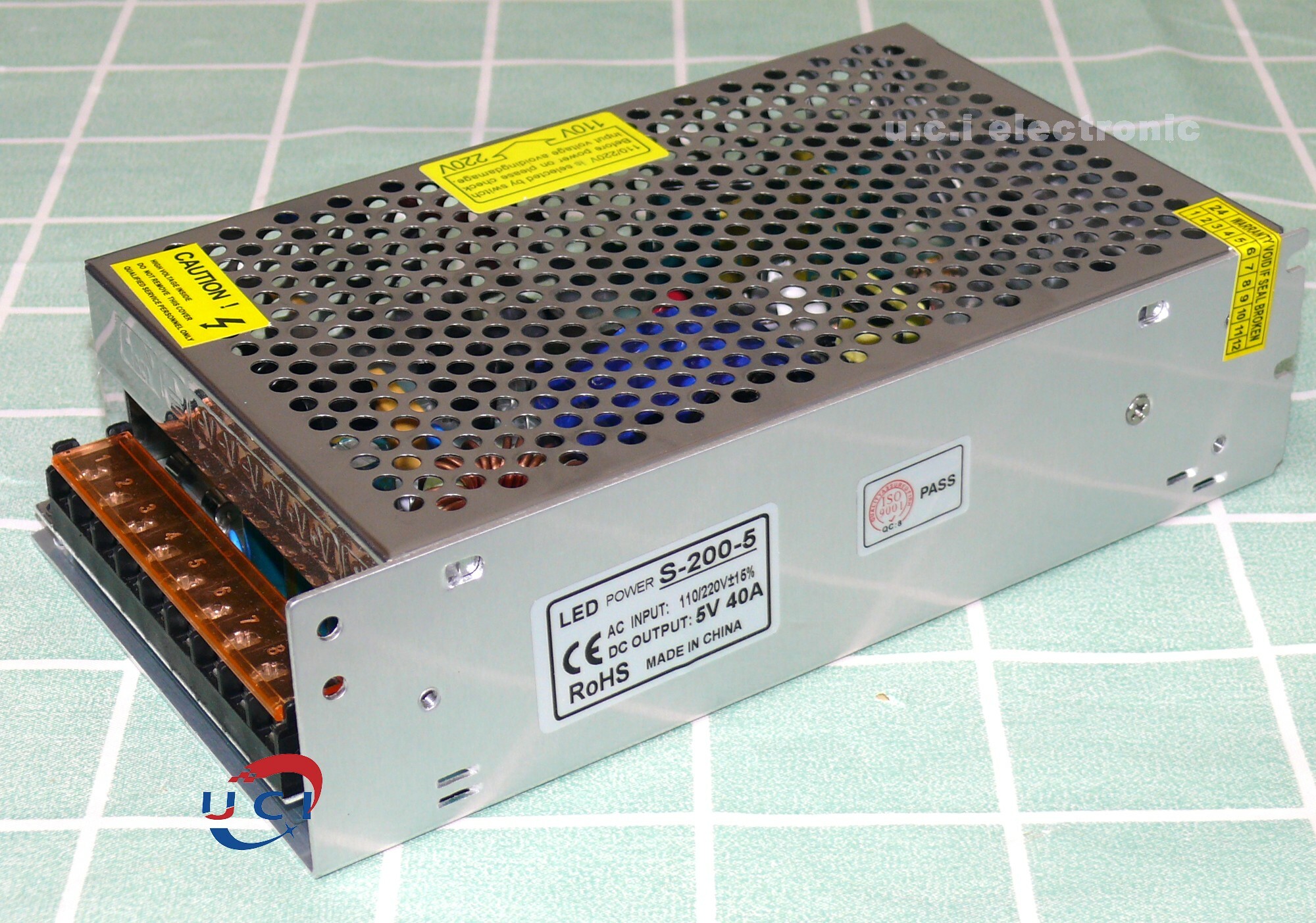 【UCI電子】(I-1) 開關電源  5V30A 150W  5V40A 200W S-200-5  LED顯示幕