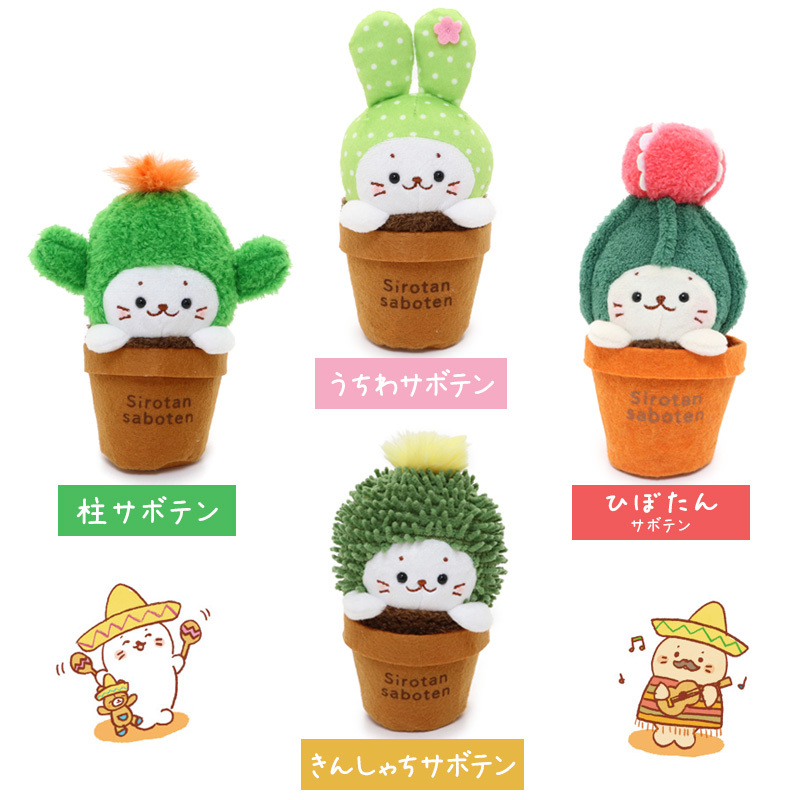 Sirotan 絨毛娃娃 仙人掌盆栽 緋牡丹／柱狀／圓扇／金琥