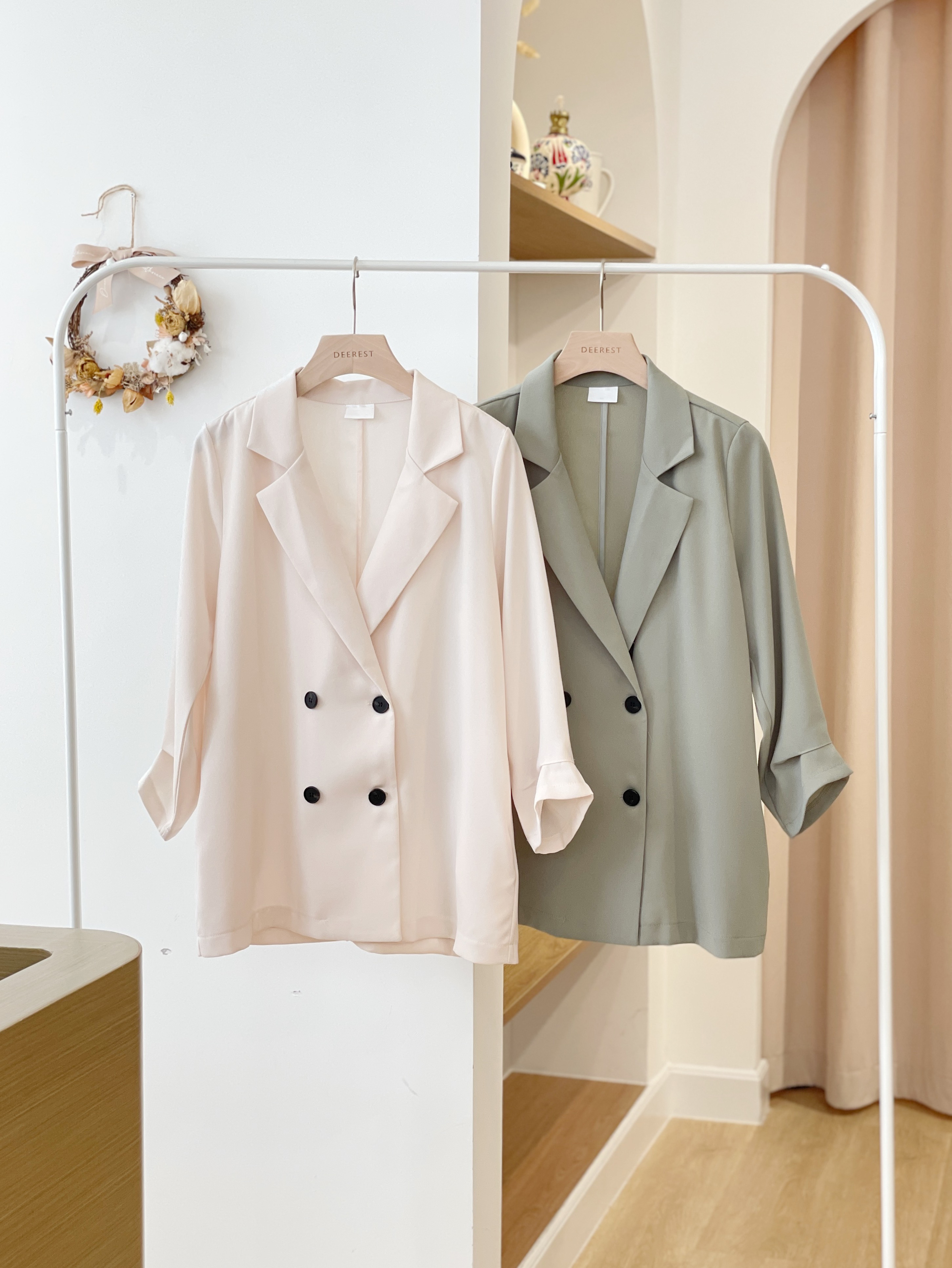 JK174 Lapel Relaxed Blazer