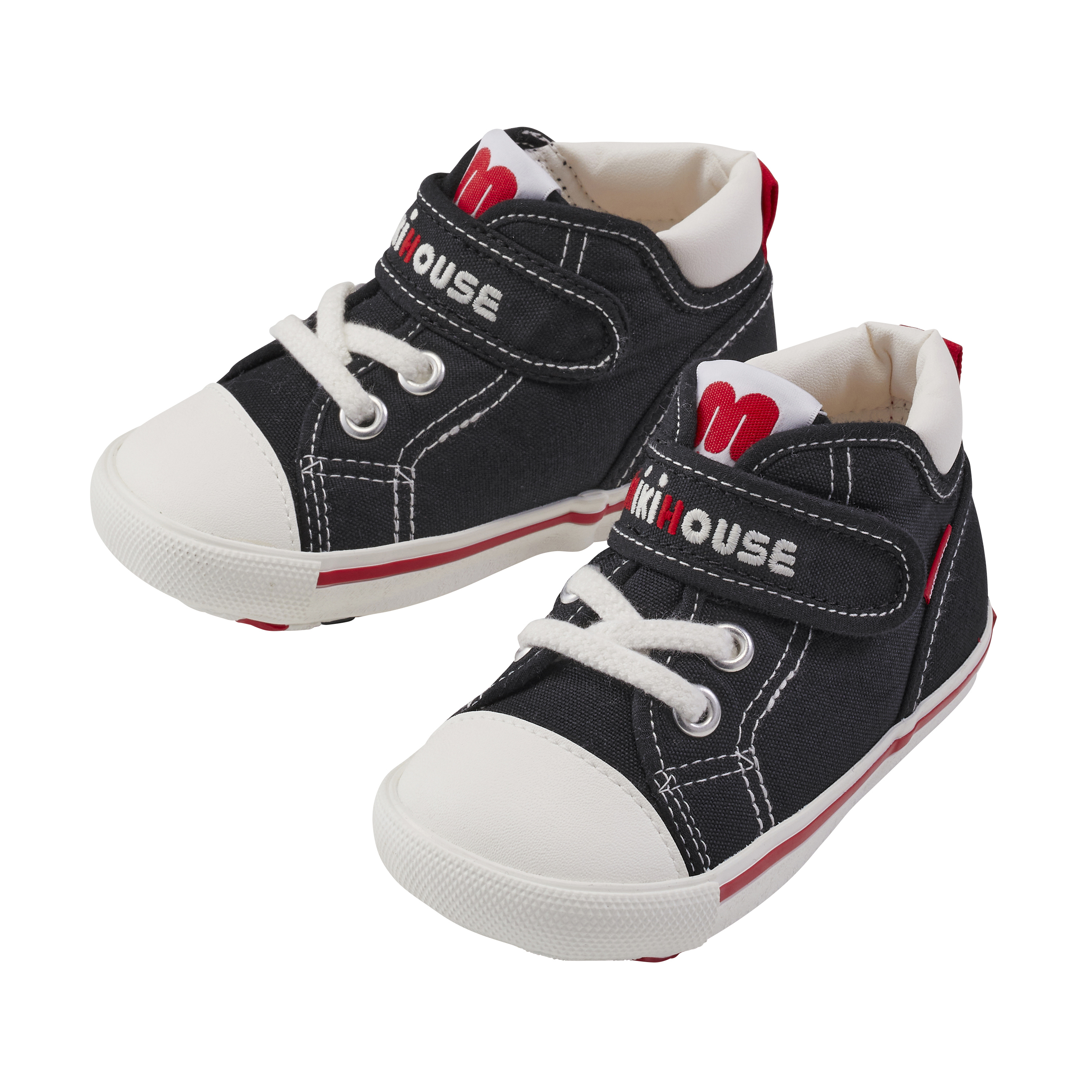 經典鞋帶造型二段鞋-黑