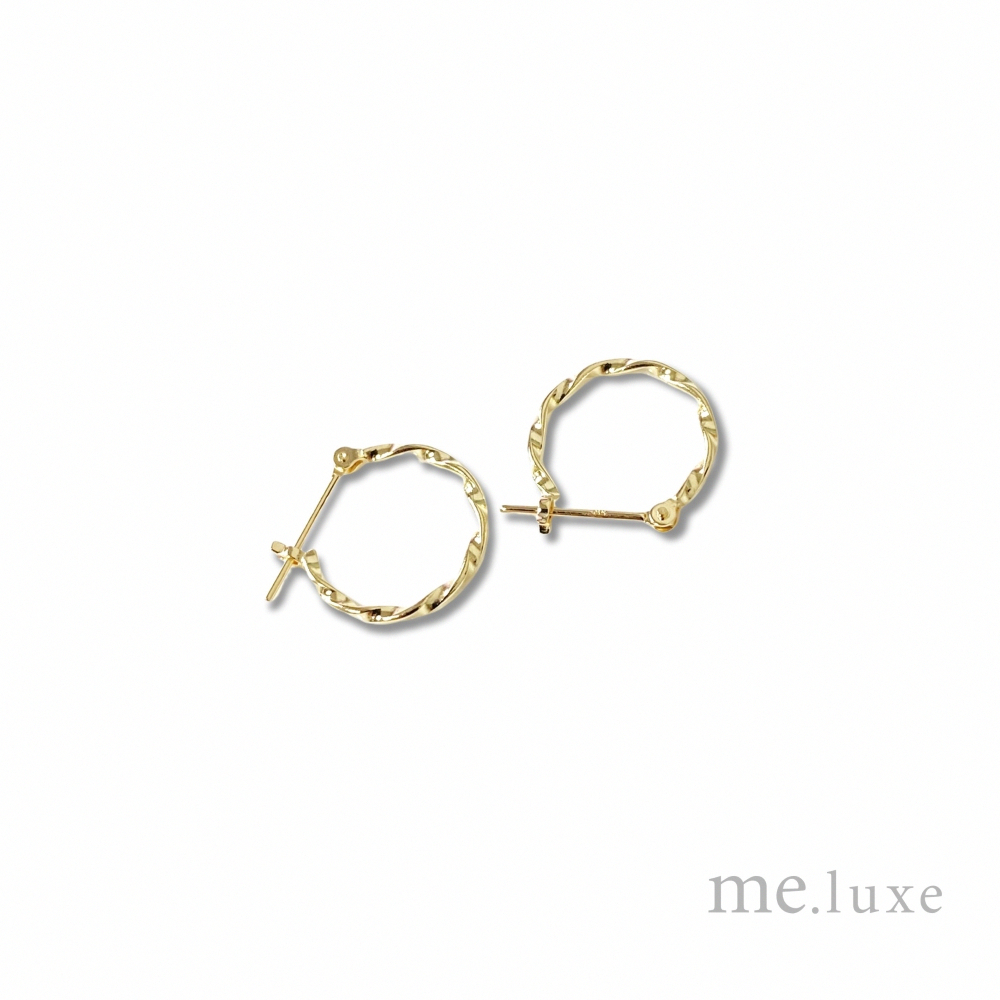 【me.luxe】K10麻花耳環
