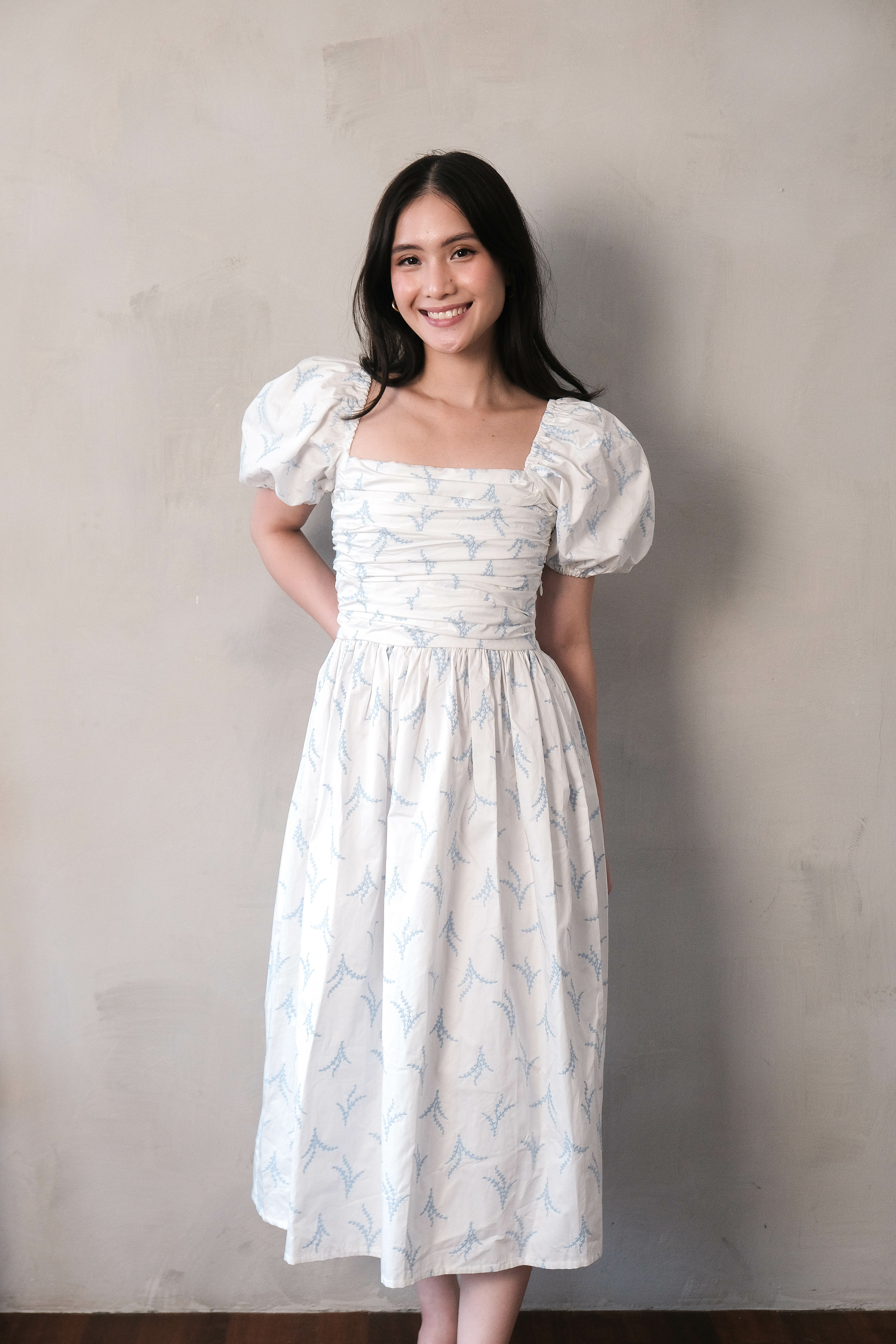 Frances Embroidered Poplin Dress - Special Release