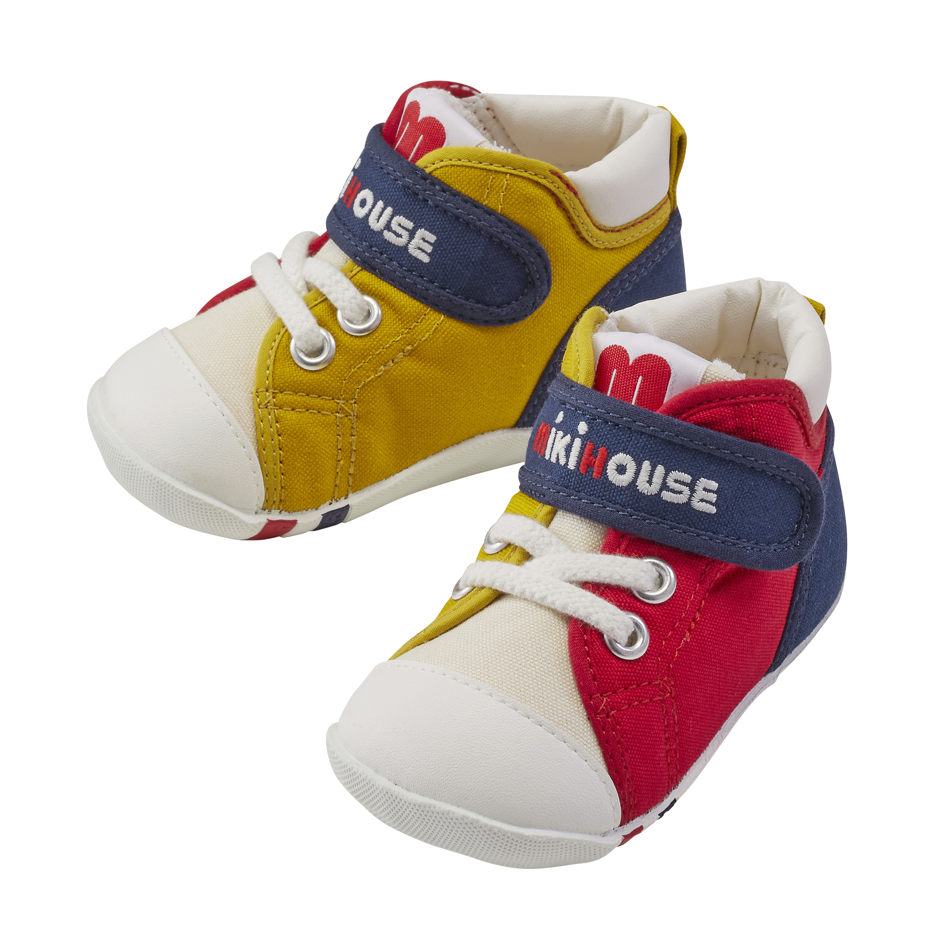 經典鞋帶造型一段鞋-紅&黃