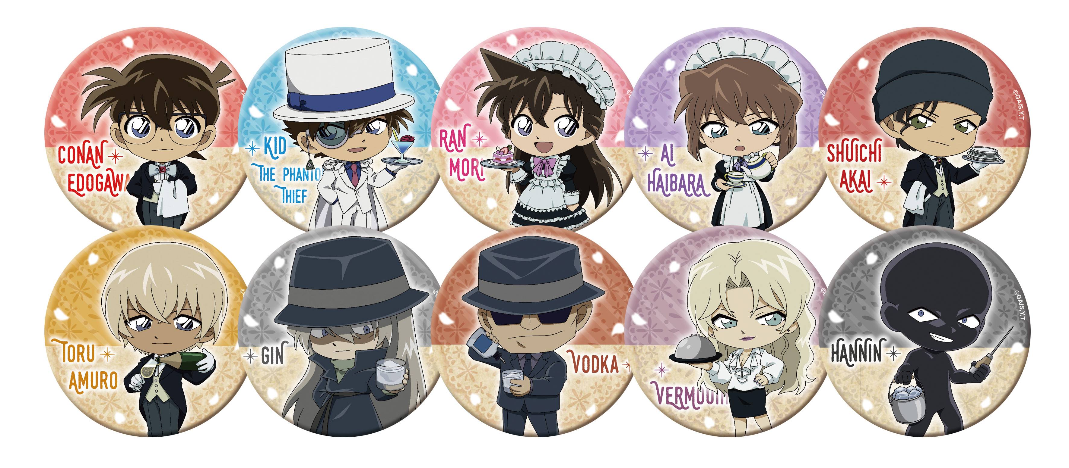 柯南-7.5cm胸章-10款隨機