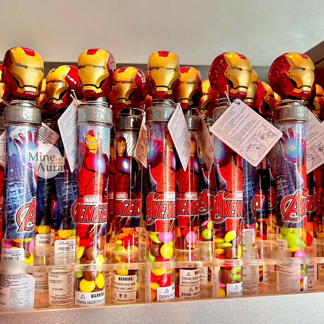 鋼鐵人 Iron Man 大頭造型 可動設計 糖果棒 漫威 Marvel -香港迪士尼樂園