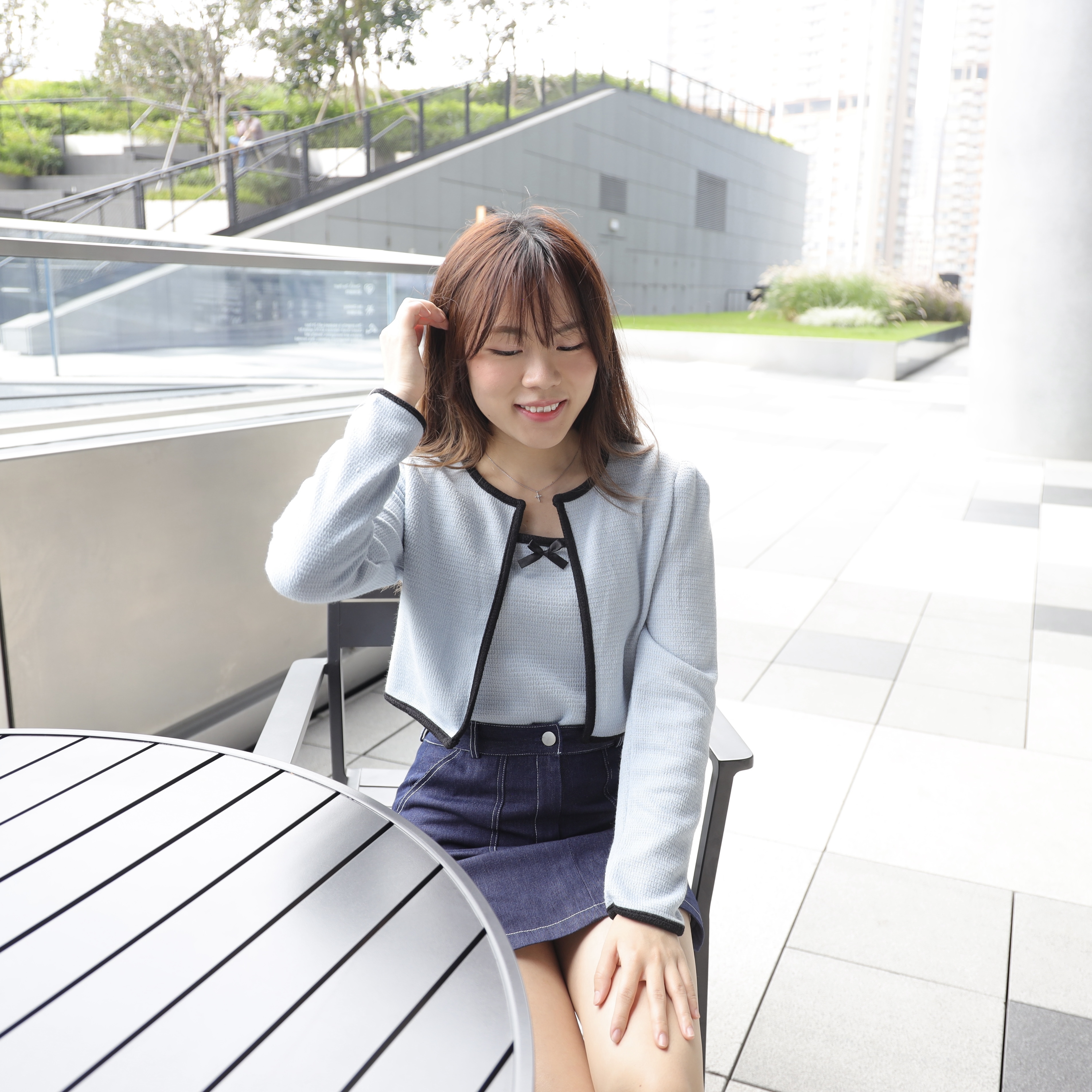 ||TOP466|| 優雅小結背心連外套TOP