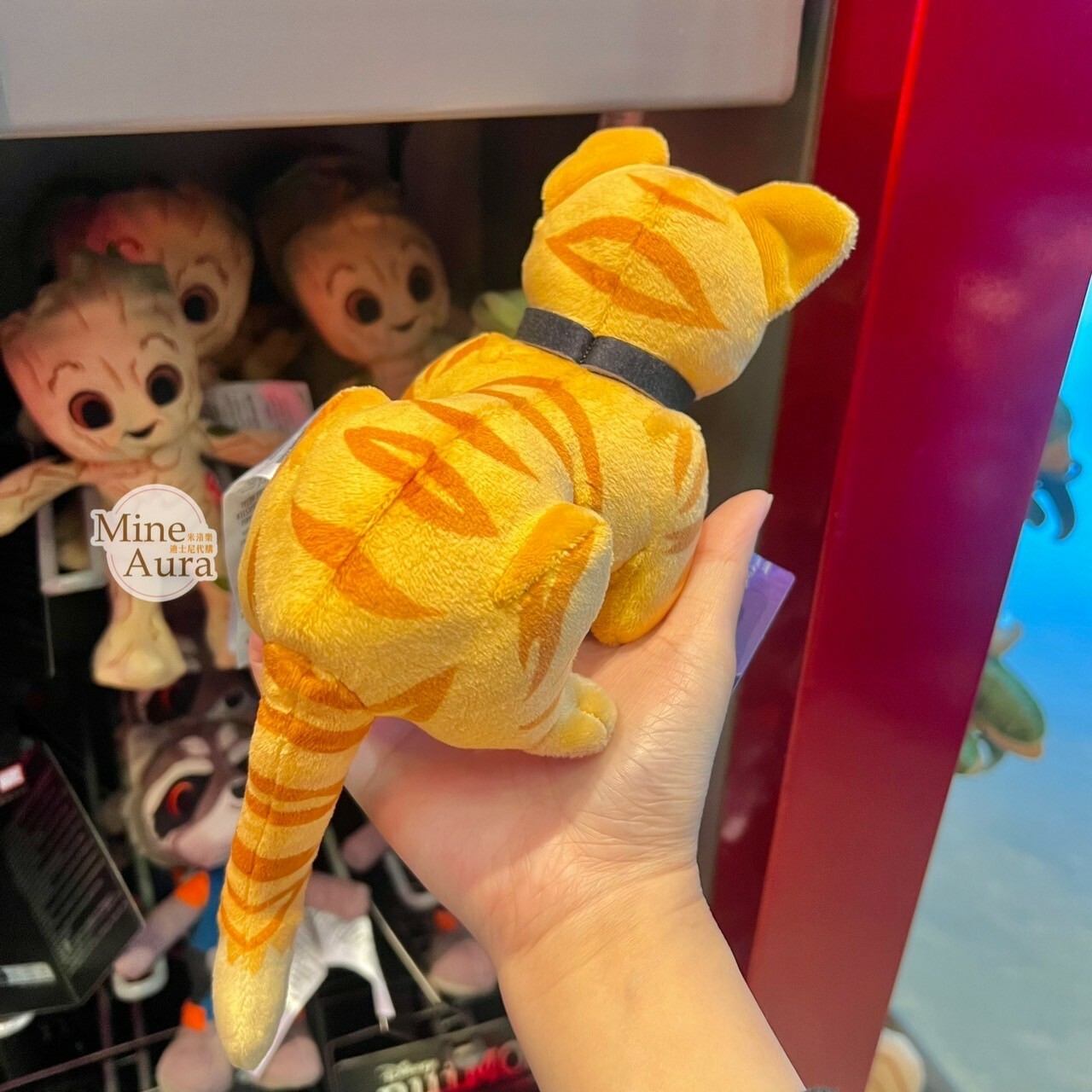 驚奇隊長 Captain Marvel 橘貓 Goose呆頭鵝 磁鐵 坐肩 絨毛 娃娃 公仔 漫威 Marvel -香港迪士尼樂園