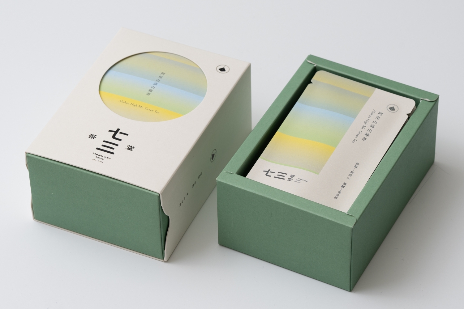 阿里山高山綠茶 8單入茶包–精裝盒 內容照