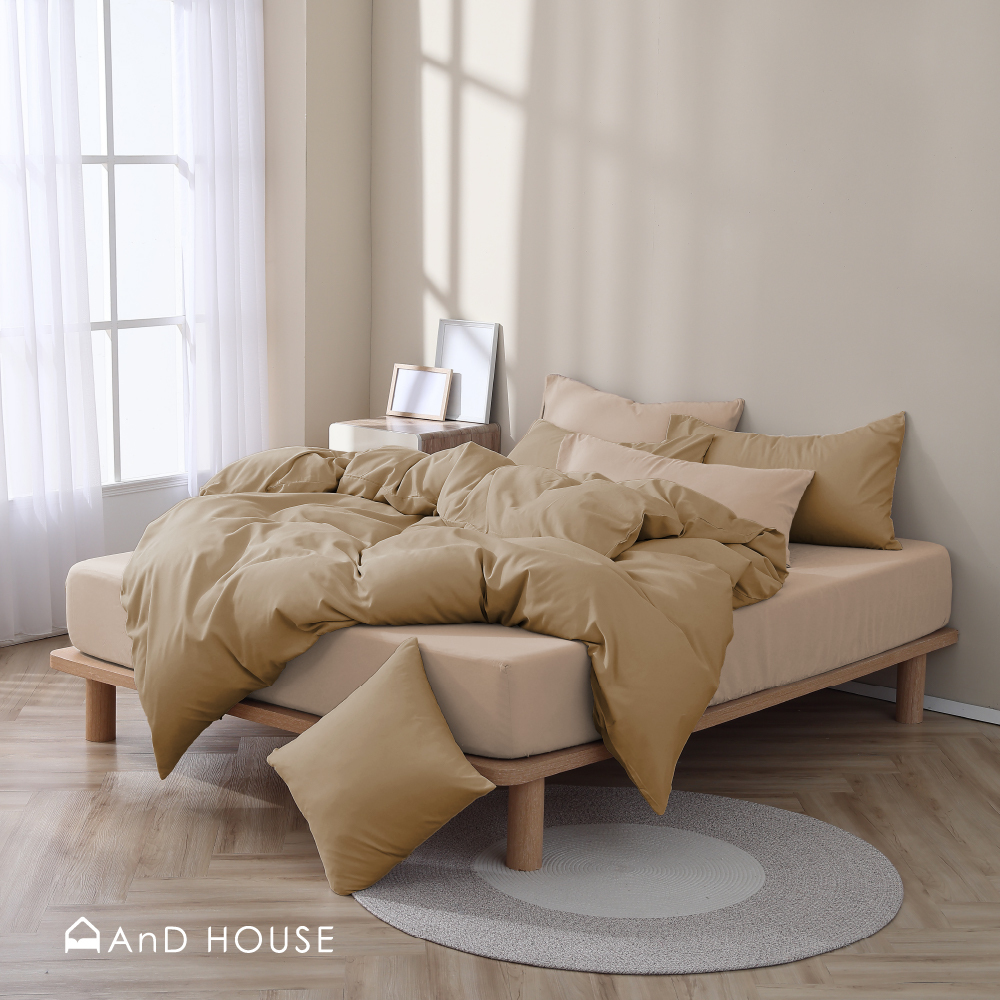 舒柔棉｜100%Polyester｜雙色配｜卡其ｘ裸膚色