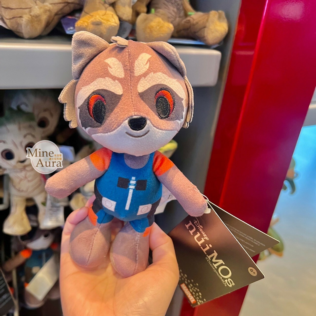 nuiMOs 火箭浣熊 Rocket Raccoon 可動關節 絨毛 娃娃公仔 星際異攻隊 漫威 Marvel -香港迪士尼樂園