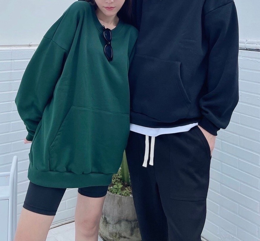 【22220】袋鼠口袋設計圓領420g長袖