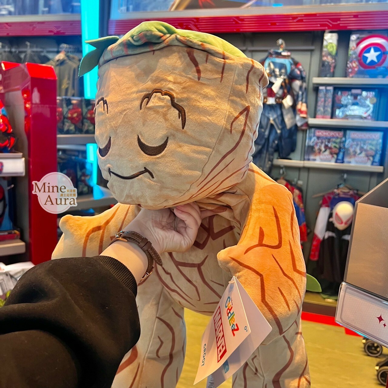 格魯特 Groot 趴趴 趴姿 睡顏 娃娃 玩偶 星際異攻隊 漫威 Marvel -香港迪士尼樂園