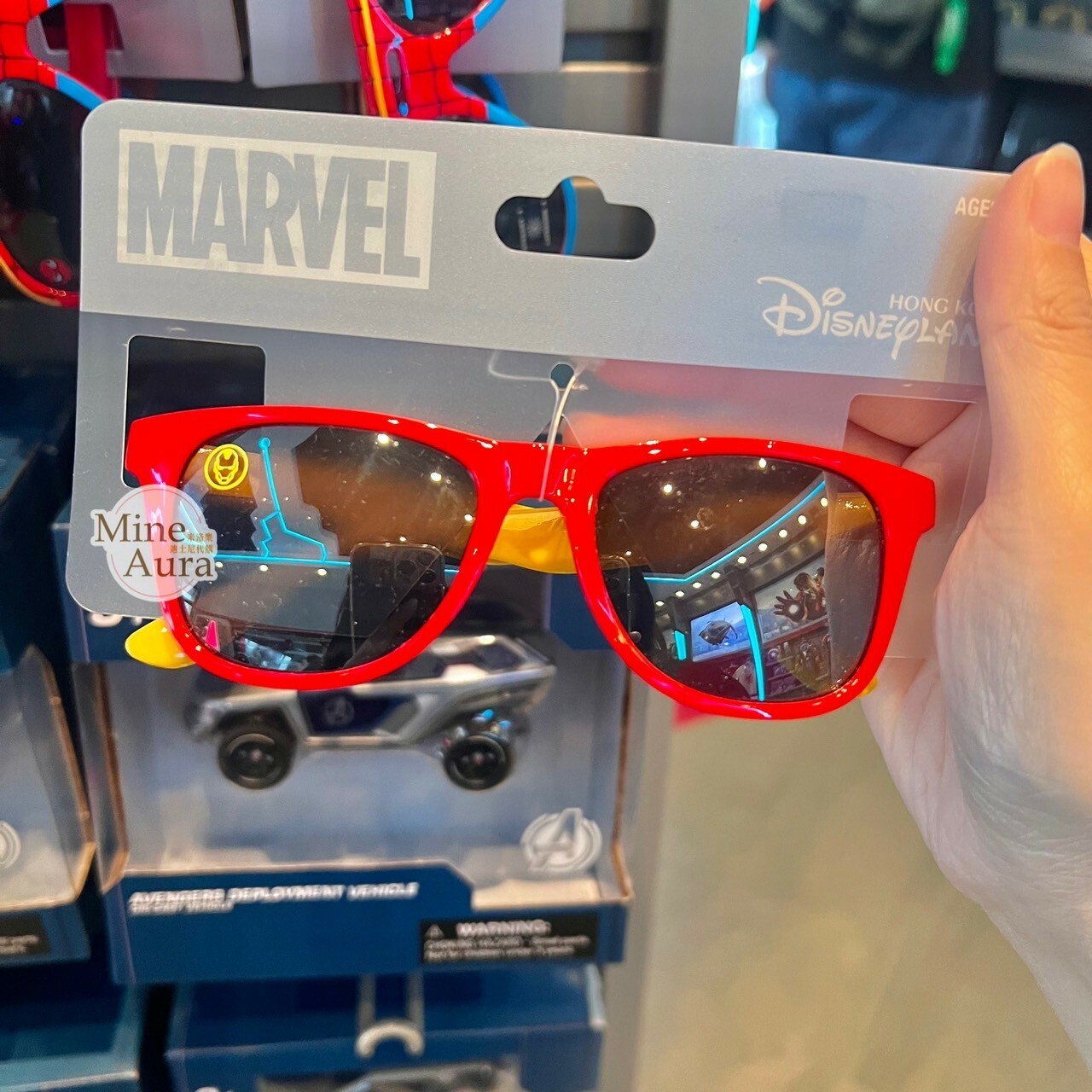 鋼鐵人 Iron Man 紅黃配色 兒童 太陽眼鏡 墨鏡 漫威 Marvel -香港迪士尼樂園