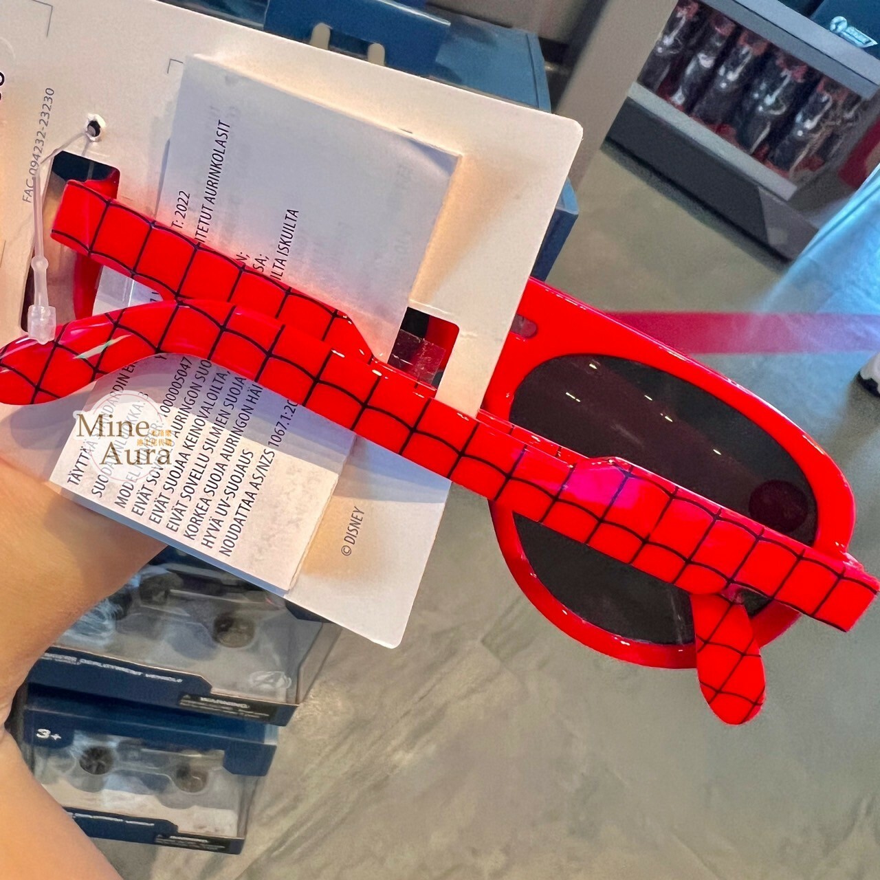 蜘蛛人 Spider-Man 藍紅配色 兒童 太陽眼鏡 墨鏡 漫威 Marvel -香港迪士尼樂園
