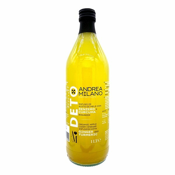 ANDREA MILANO 意大利百年老店有機天然無過濾 雙薑蘋果醋 (1升) (31704)